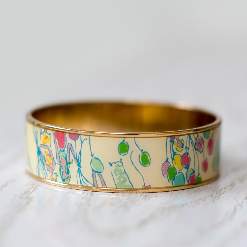 NWT Lilly Pulitzer Pop! Balloon Bangle Bracelet 🎈 Perfect condition